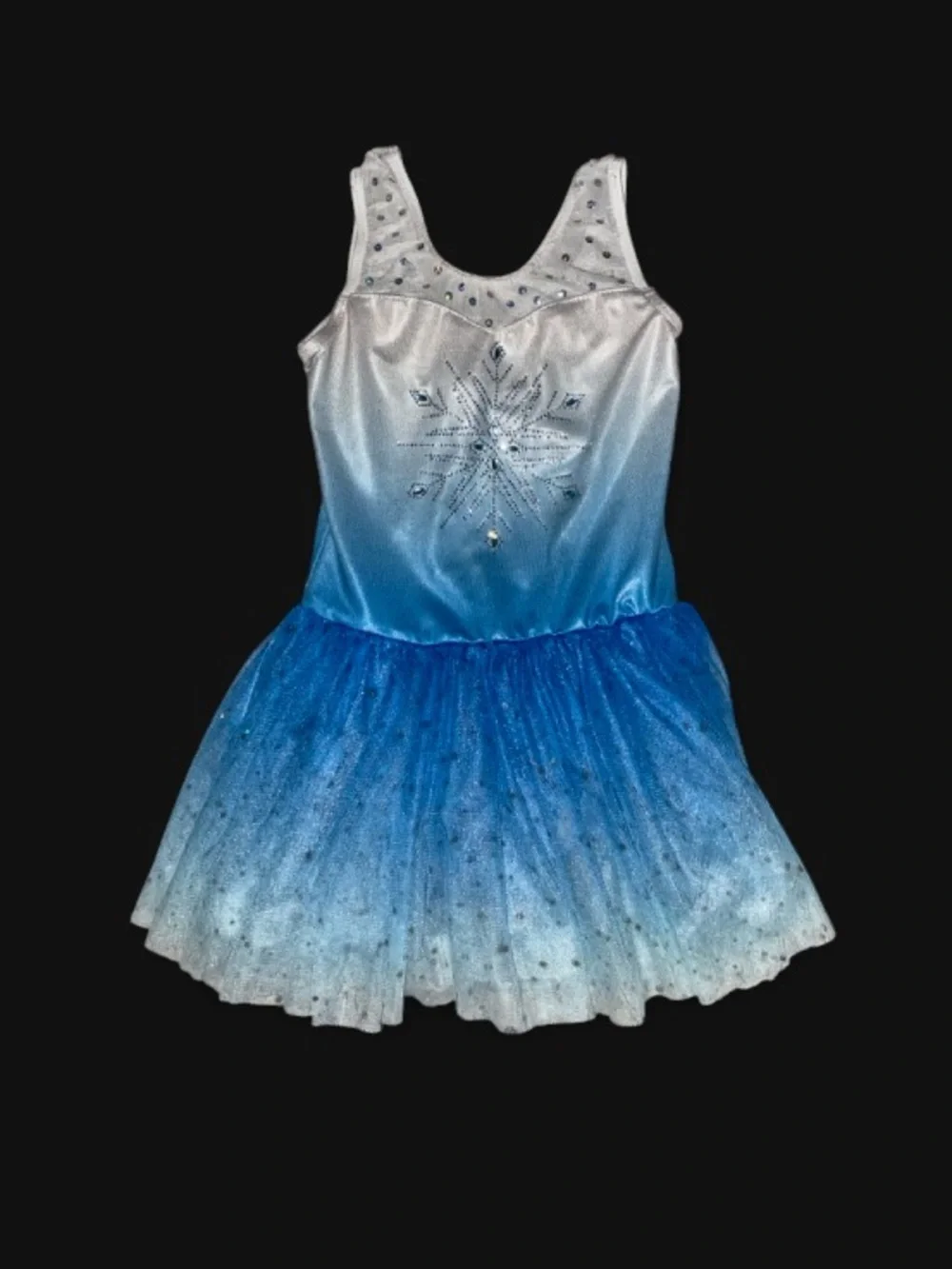 Blue Ombre Sparkle Tutu Costume Dress for Kids